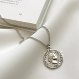 Portrait Silver Necklace