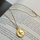 Portrait Silver Necklace