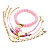 5 Pieces Pineapple Bracelet Set