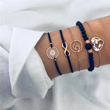 5 Pieces World Bracelets Set