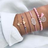 5 Pieces World Bracelets Set