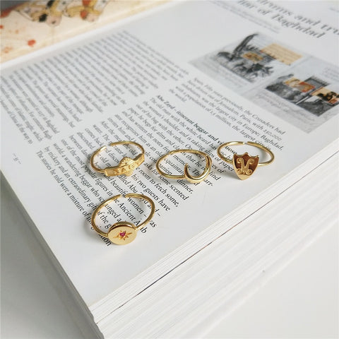 Moon Shield Rings