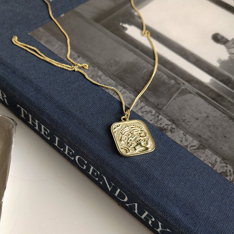 Square Disc Necklaces