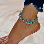 Starfish Stone Anklets