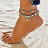Starfish Stone Anklets