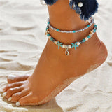 Starfish Stone Anklets