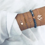 5 Pieces World Bracelets Set