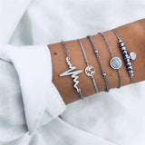 5 Pieces World Bracelets Set