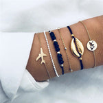 5 Pieces World Bracelets Set