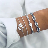 5 Pieces World Bracelets Set
